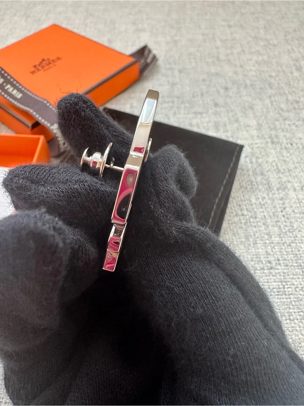 Hermes Space H badge Rocket Pin